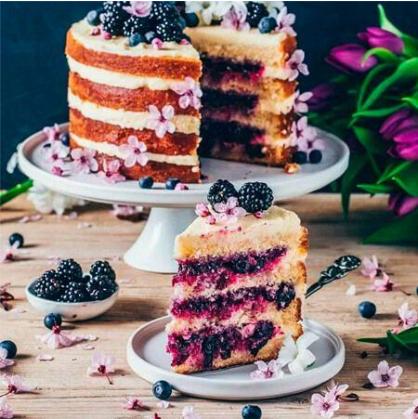 Receita Vegana: Bolo de Blueberry e Limão