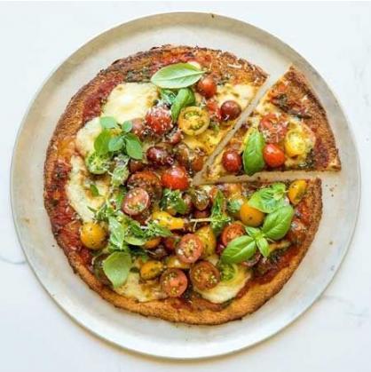 Pizza de Couve Flor com Farinha Keto BioBene.