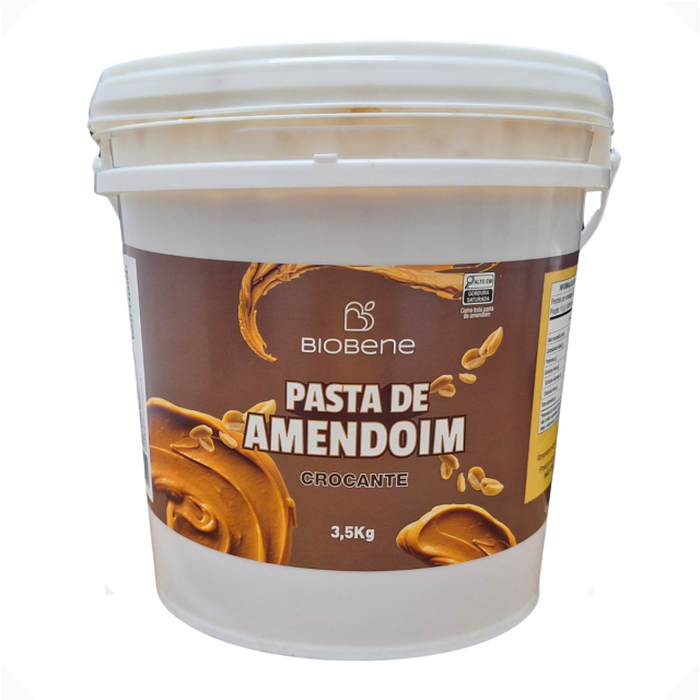 Pasta de Amendoim Crocante Integral Biobene 3,5 kg